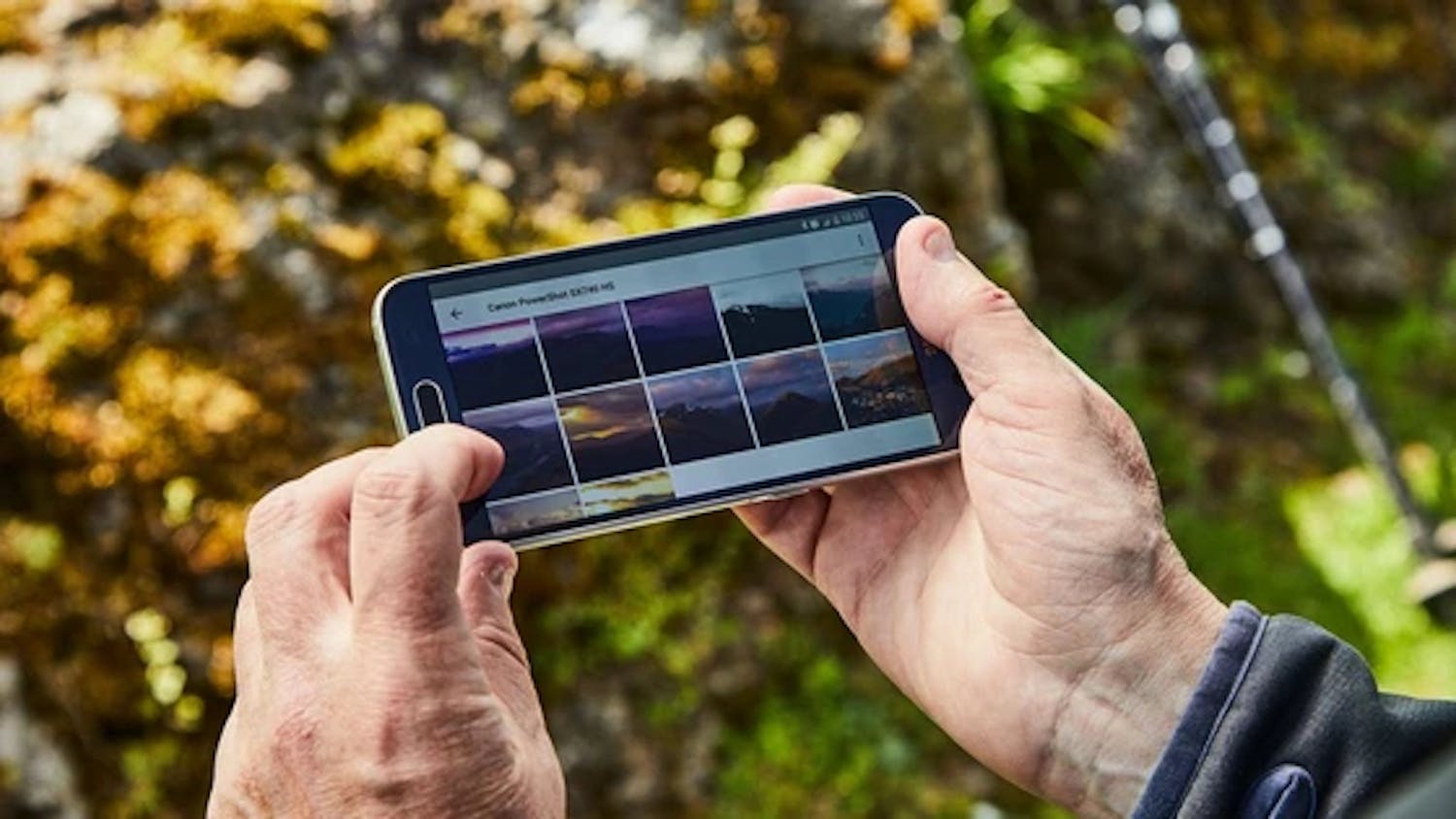 Overfør bilder til mobilen. Med appen kan du overføre bilder fra kameraet til telefonen uten kortleser eller kabler.